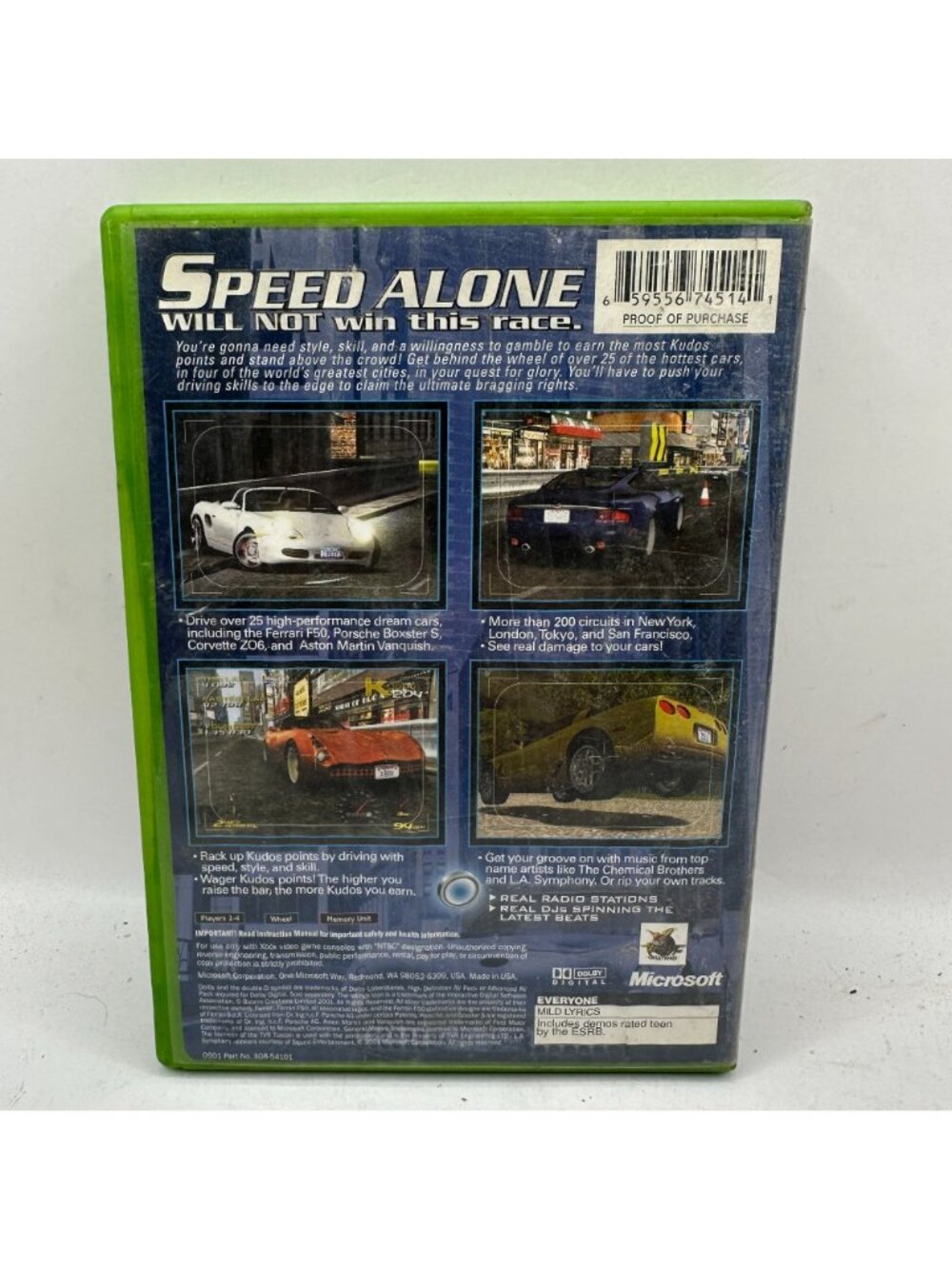 Project Gotham Racing Microsoft Xbox 2001 Complete Racing Game CIB - Picture 2 of 4